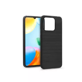 Haffner Carbon szilikon tok - Xiaomi Redmi 10C - fekete