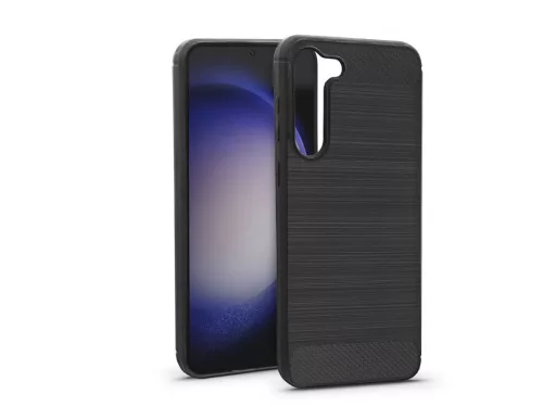 Haffner Carbon szilikon tok - Samsung SM-S916 Galaxy S23+ - fekete
