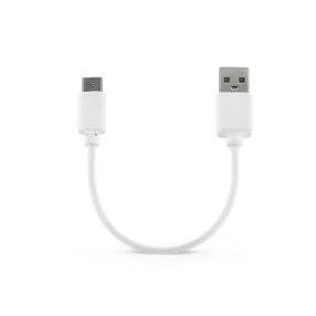 Haffner USB/USB Type-C töltőkábel 15 cm-es - fehér - ECO