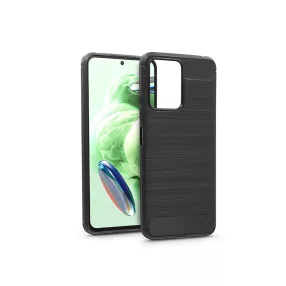   Haffner Carbon szilikon tok - Xiaomi Redmi Note 12 5G/Poco X5 5G - fekete