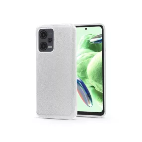   Haffner Shining szilikon tok - Xiaomi Redmi Note 12 5G/Poco X5 5G - ezüst