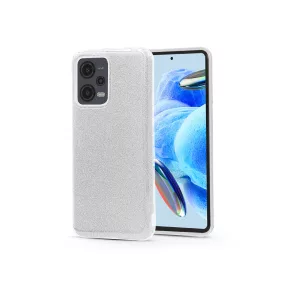   Haffner Shining szilikon tok - Xiaomi Redmi Note 12 Pro 5G/Poco X5 Pro 5G - ezüst