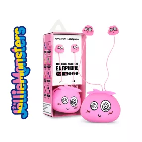   Jellie Monsters vezetékes fülhallgató 3,5 mm jack csatlakozóval - Ylfashion     YLFS-01 - pink