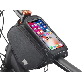   Sahoo kerékpárra szerelhető, por- és cseppálló telefontartó táska vízálló zárral - Sahoo 121462-SA - 1.5L - szürke