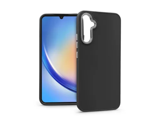 Haffner Frame szilikon tok - Samsung SM-A346 Galaxy A34 5G - fekete