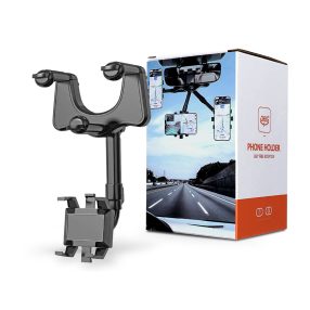   Haffner Typ-1 ZJ099 forgatható autós tartó visszapillantó tükörre - fekete