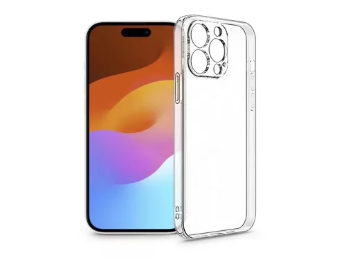 Haffner Clear Case szilikon tok - Apple iPhone 15 Plus - átlátszó