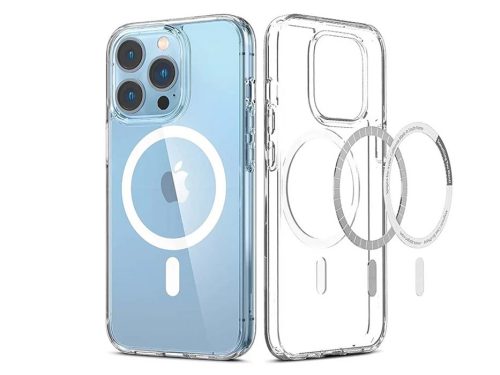 Apple iPhone 13 Pro Max szilikon hátlap - Clear Mag Cover - átlátszó