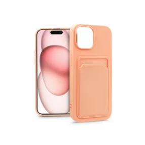   Haffner Card Case kártyatartós szilikon tok - Apple iPhone 15 - pink