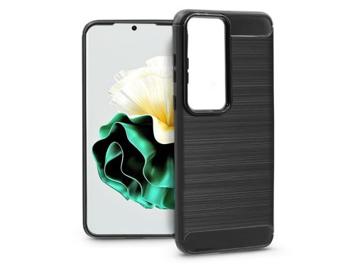 Huawei P60/P60 Pro szilikon hátlap - Carbon - fekete