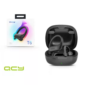   QCY Bluetooth sztereó TWS sport headset v5.0 + töltő dokkoló - QCY T6 TWSSport  Bluetooth Earbuds - fekete