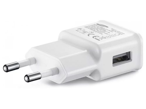 Samsung gyári USB hálózati töltő adapter - 7W - EP-TA50EWE - fehér (ECO         csomagolás)