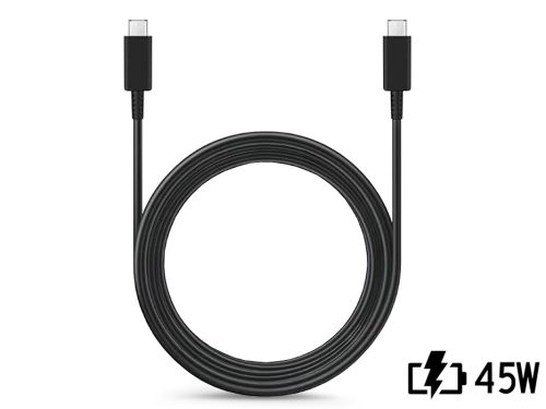 Samsung gyári USB Type-C - USB Type-C adat- és töltőkábel 180 cm-es vezetékkel -5A - EP-DX510JBE - fekete (ECO csomagolás)