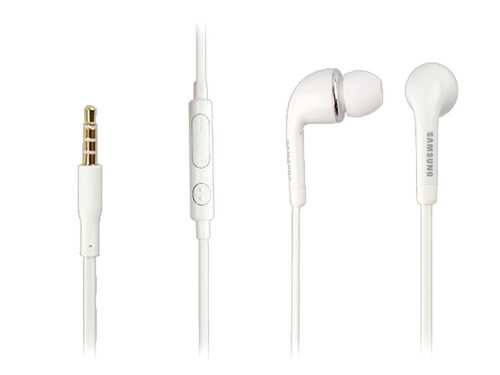 Samsung gyári sztereó felvevős fülhallgató - EO-EG900BW - 3,5 mm jack - fehér   (ECO csomagolás)