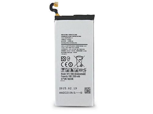 Samsung SM-G920 Galaxy S6 gyári akkumulátor - Li-Ion 2550 mAh - EB-BG920ABE (ECO csomagolás)