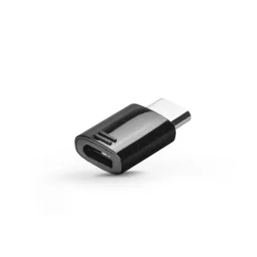   Samsung gyári micro USB - USB Type-C adapter - EE-GG970/GH98-40218A - fekete    (ECO csomagolás)