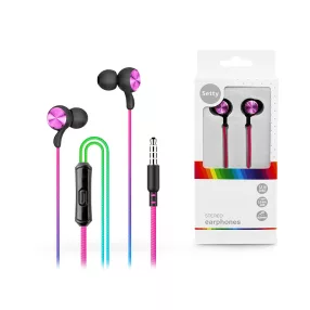   Setty SPD-J-313 vezetékes fülhallgató 3,5mm jack csatlakozóval - szivárvány