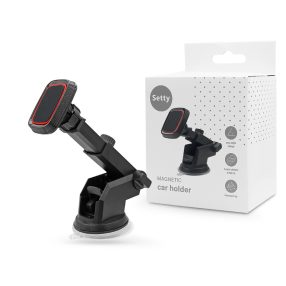   Setty MUS-T3 mágneses autós tartó műszerfalra/szélvédőre - fekete