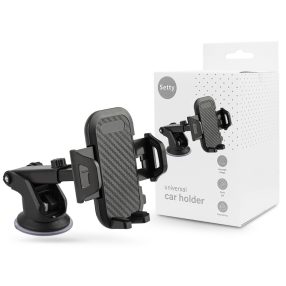   Setty US-T1 autós tartó műszerfalra/szélvédőre - fekete