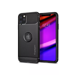   Apple iPhone 11 Pro ütésálló hátlap - Spigen Rugged Armor - fekete