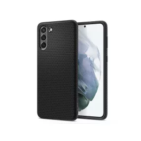   Samsung G990F Galaxy S21 ütésálló hátlap - Spigen Liquid Air - fekete