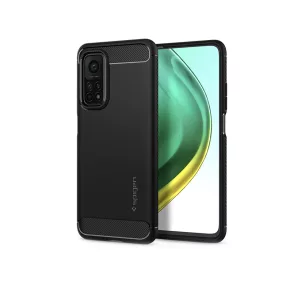   Xiaomi Mi 10T/Mi 10T Pro ütésálló hátlap - Spigen Rugged Armor - fekete