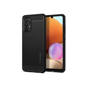   Samsung A725F Galaxy A72 4G/A726B Galaxy A72 5G ütésálló hátlap - Spigen Rugged Armor - fekete