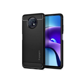   Xiaomi Redmi Note 9T 5G ütésálló hátlap - Spigen Rugged Armor - fekete