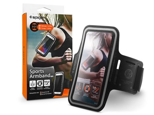 Spigen univerzális kartok sportoláshoz, max. 6,9", méretű készülékekhez - Spigen A700 Sports Armband - fekete