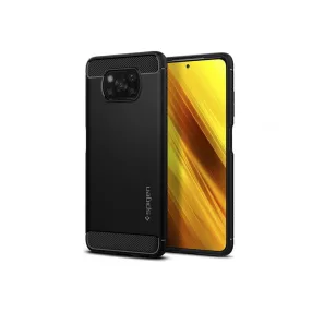  Xiaomi Poco X3 Pro/Poco X3 NFC ütésálló hátlap - Spigen Rugged Armor - fekete