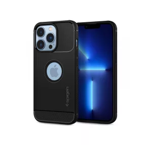  Apple iPhone 13 Pro ütésálló hátlap - Spigen Rugged Armor - fekete