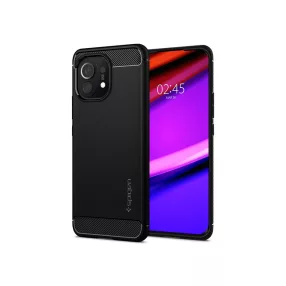   Xiaomi Mi 11 ütésálló hátlap - Spigen Rugged Armor - fekete