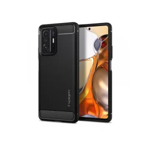   Xiaomi 11T 5G/11T Pro 5G ütésálló hátlap - Spigen Rugged Armor - fekete