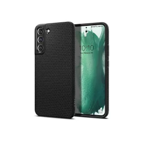   Samsung S906B Galaxy S22+ 5G ütésálló hátlap - Spigen Liquid Air - fekete