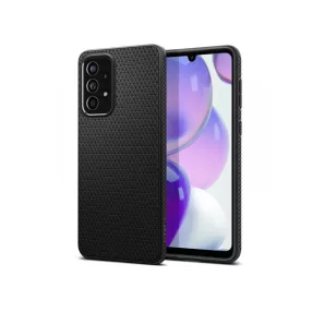   Samsung A336B Galaxy A33 5G ütésálló hátlap - Spigen Liquid Air - fekete