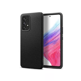   Samsung A536U Galaxy A53 5G ütésálló hátlap - Spigen Liquid Air - fekete
