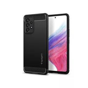   Samsung A536U Galaxy A53 5G ütésálló hátlap - Spigen Rugged Armor - fekete