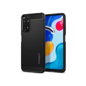   Xiaomi Redmi Note 11/Note 11S ütésálló hátlap - Spigen Rugged Armor - fekete