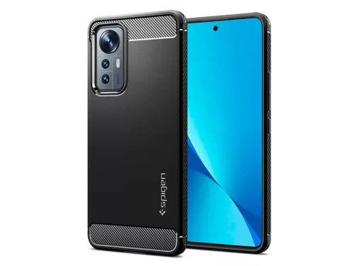 Xiaomi 12 Lite ütésálló hátlap - Spigen Rugged Armor - fekete