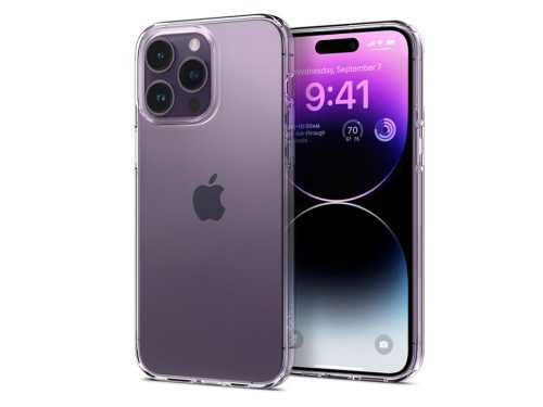 Apple iPhone 14 Pro ütésálló hátlap - Spigen Liquid Crystal - átlátszó