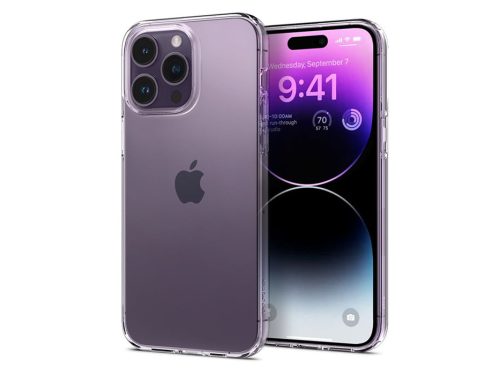 Apple iPhone 14 Pro Max ütésálló hátlap - Spigen Liquid Crystal - átlátszó