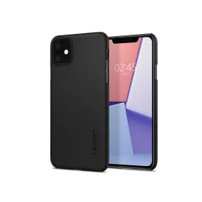  Apple iPhone 11 ütésálló hátlap - Spigen Thin Fit - fekete
