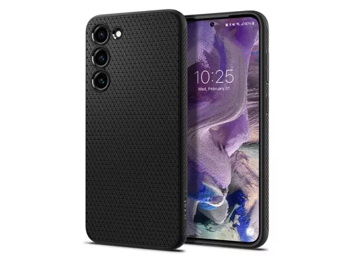 Spigen Liquid Air ütésálló tok - Samsung SM-S911 Galaxy S23 - fekete