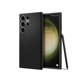   Samsung SM-S918 Galaxy S23 Ultra ütésálló hátlap - Spigen Liquid Air - fekete