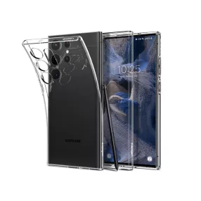   Samsung SM-S918 Galaxy S23 Ultra ütésálló hátlap - Spigen Liquid Crystal -      átlátszó