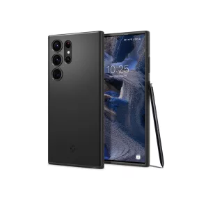   Samsung SM-S918 Galaxy S23 Ultra ütésálló hátlap - Spigen Thin Fit - fekete
