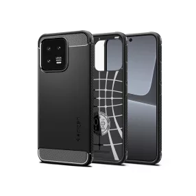 Spigen Rugged Armor ütésálló tok - Xiaomi 13 - fekete