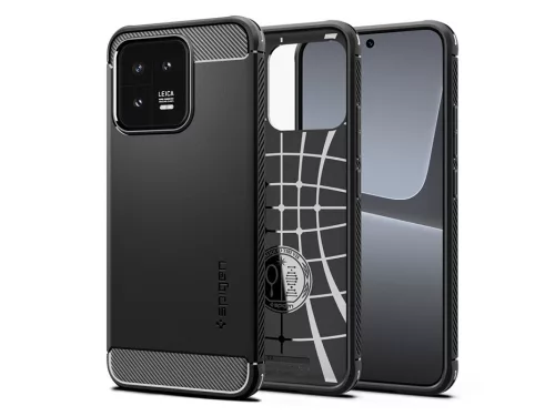 Spigen Rugged Armor ütésálló tok - Xiaomi 13 - fekete