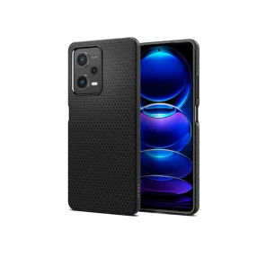   Spigen Liquid Air ütésálló tok - Xiaomi Redmi Note 12 Pro 5G/Poco X5 Pro 5G - fekete