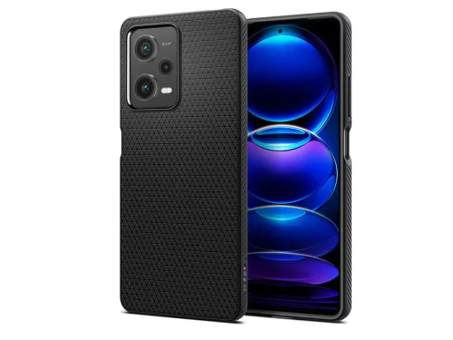Spigen Liquid Air ütésálló tok - Xiaomi Redmi Note 12 Pro 5G/Poco X5 Pro 5G - fekete